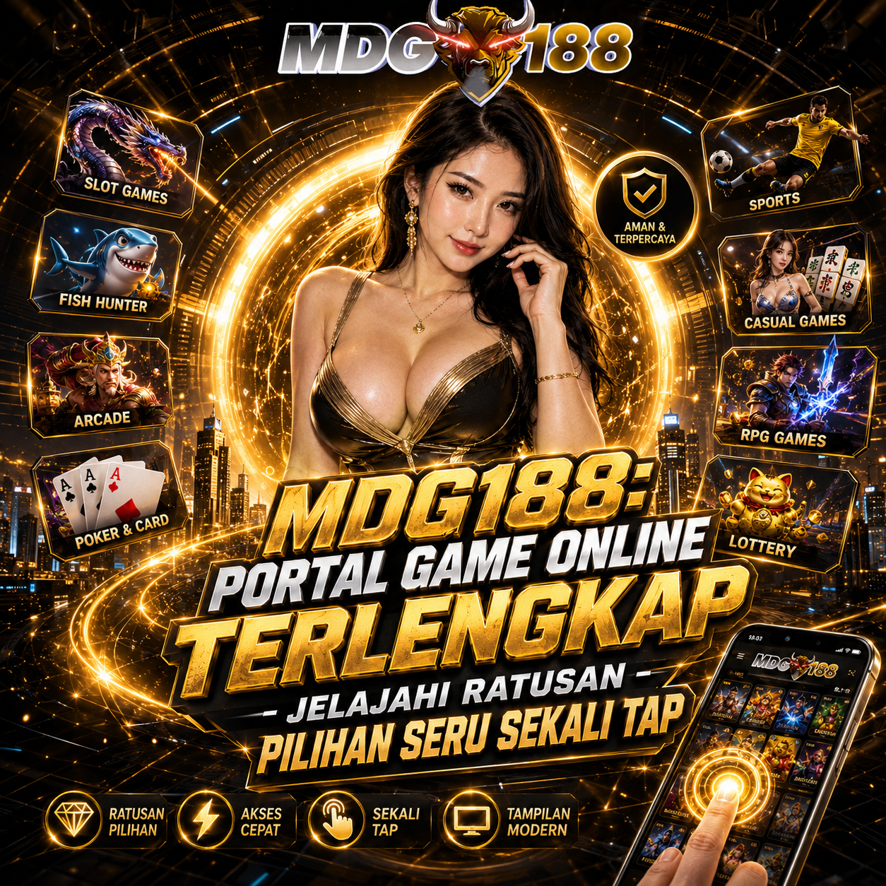Banner MDG188 portal game online dengan akses demo gratis